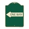 Signmission One Way With Left Arrow Heavy-Gauge Aluminum Architectural Sign, 24" x 18", G-1824-24385 A-DES-G-1824-24385 - alternate 1